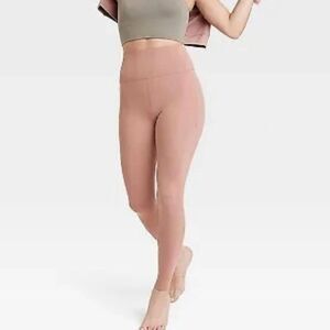 All In Motion Ribbed Light Brown Leggings, Size XXL, NWT